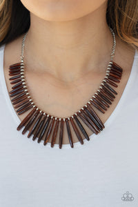 Out of My Element - Brown-Jewelry-Just Because Jewels, Paparazzi Accessories-Just Because Jewels