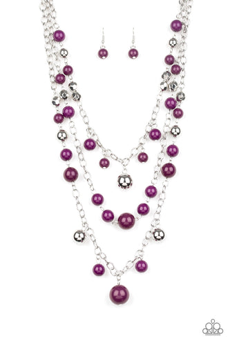 The Partygoer - Purple-Just Because Jewels, Paparazzi Accessories-Just Because Jewels