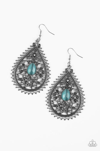 Eden Glow - Blue-Jewelry-Just Because Jewels, Paparazzi Accessories-Just Because Jewels