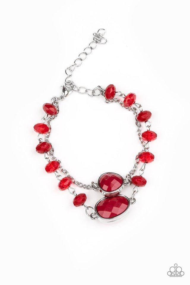 Crowd Pleaser - Red-Jewelry-Just Because Jewels, Paparazzi Accessories-Just Because Jewels