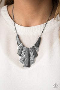 Cave Girl Grotto - Black-Jewelry-Just Because Jewels, Paparazzi Accessories-Just Because Jewels