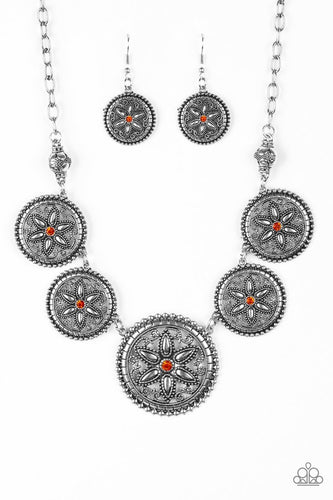 Written In The STAR LILIES-Just Because Jewels, Paparazzi Accessories-Orange-Just Because Jewels