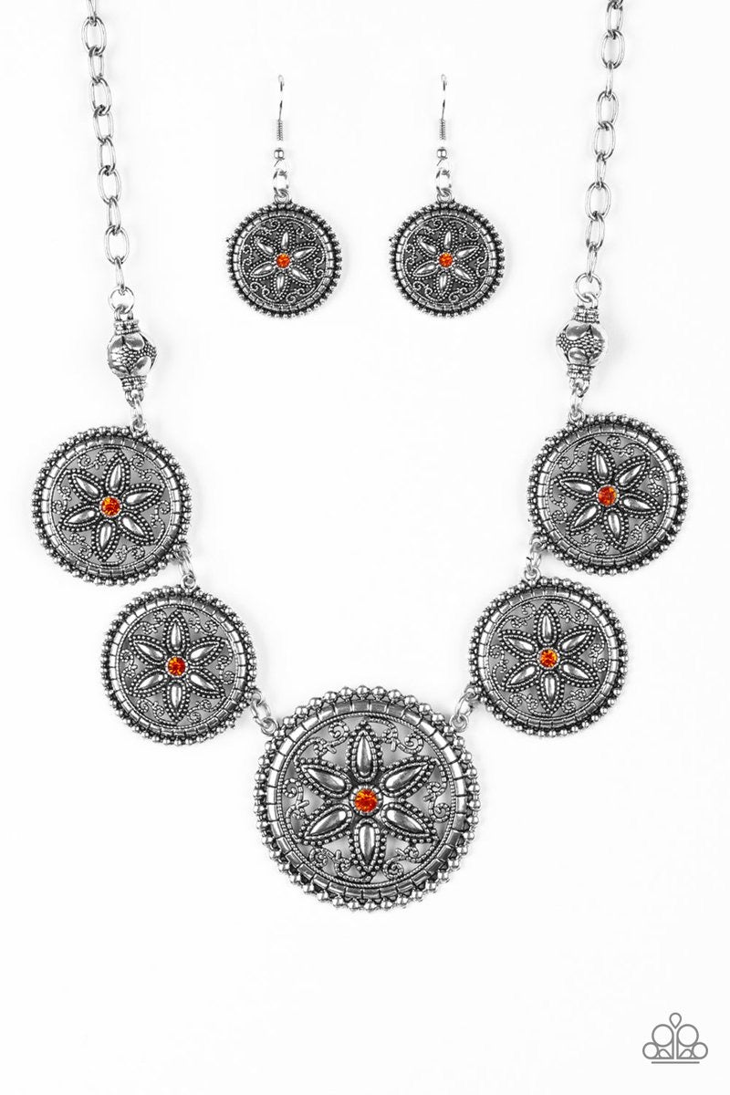 Written In The STAR LILIES-Just Because Jewels, Paparazzi Accessories-Orange-Just Because Jewels