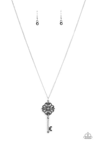 Got It On Lock - Silver-Just Because Jewels, Paparazzi Accessories-Just Because Jewels