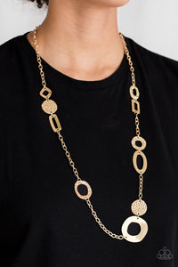 Metro Scene - Gold-Just Because Jewels, Paparazzi Accessories-Just Because Jewels