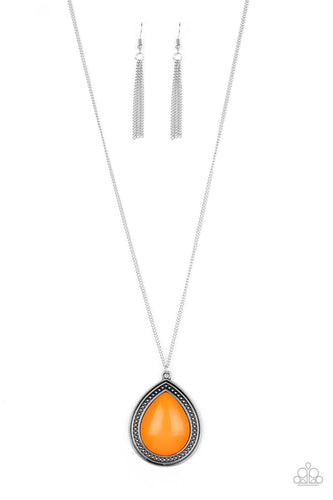 Chroma Courageous – Orange-Jewelry-Just Because Jewels, Paparazzi Accessories-Just Because Jewels