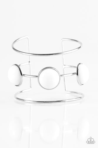 Lush Lagoon - White-Just Because Jewels, Paparazzi Accessories-Just Because Jewels