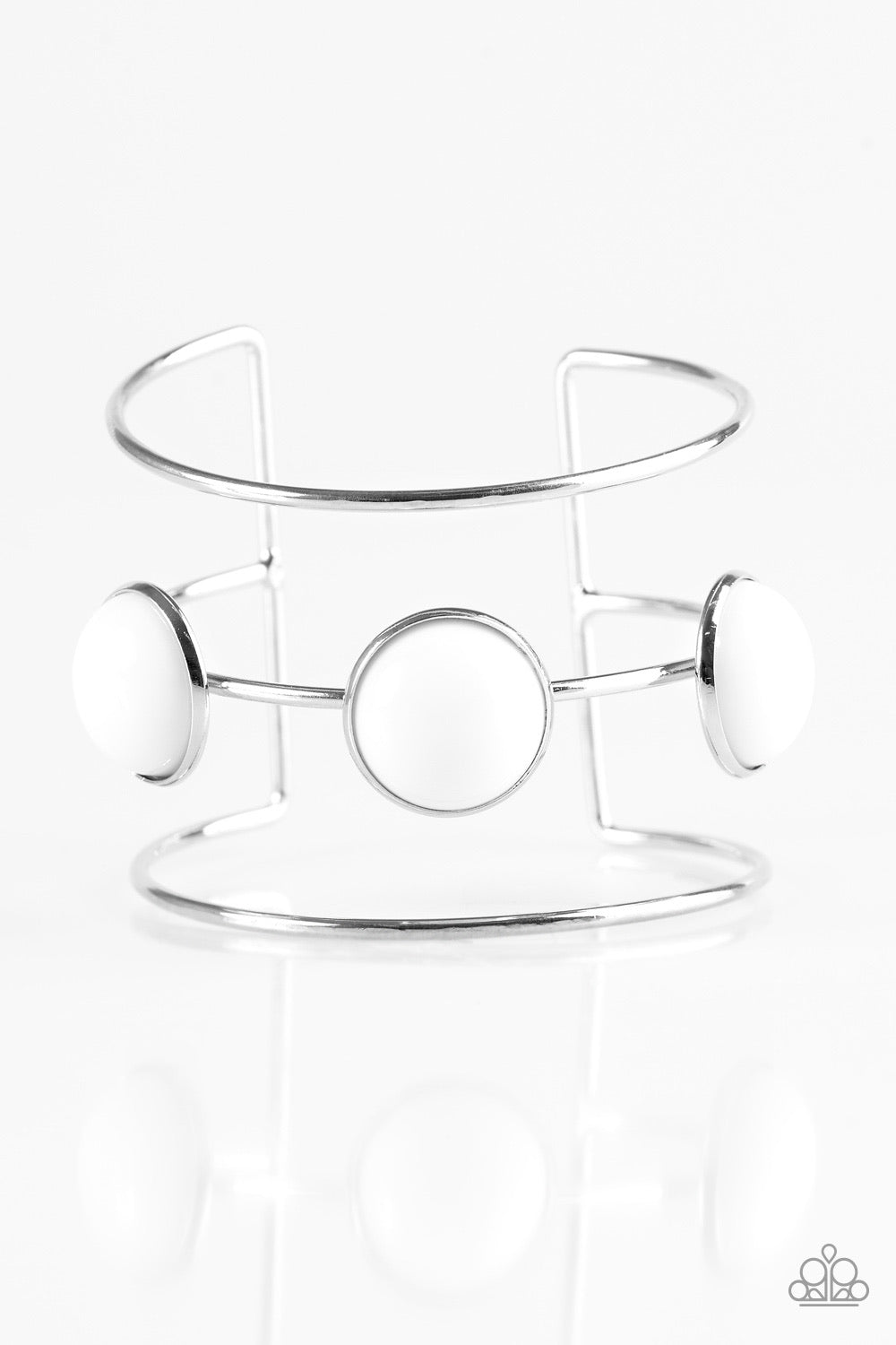 Lush Lagoon - White-Just Because Jewels, Paparazzi Accessories-Just Because Jewels