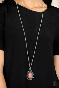Total Tranquility - Orange-Just Because Jewels, Paparazzi Accessories-Just Because Jewels