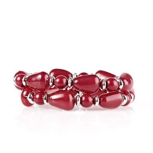 Show Us HUEs Boss! - Red-Just Because Jewels, Paparazzi Accessories-Just Because Jewels