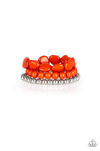 Color Venture – Orange-Jewelry-Just Because Jewels, Paparazzi Accessories-Just Because Jewels