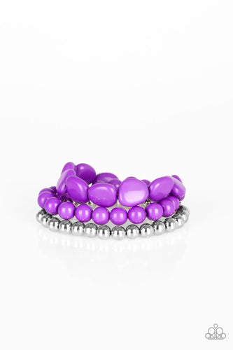 Color Venture - Purple-Jewelry-Just Because Jewels, Paparazzi Accessories-Just Because Jewels