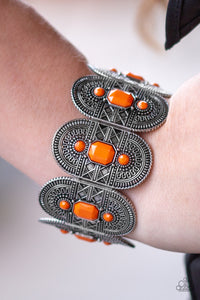 Turn Up The TROPICAL Heat - Orange-Just Because Jewels, Paparazzi Accessories-Just Because Jewels